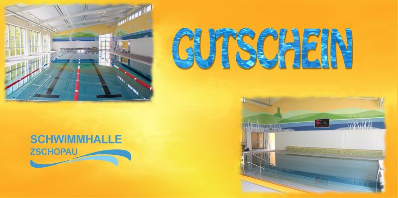 Gutscheine für die Schwimmhalle Zschopau